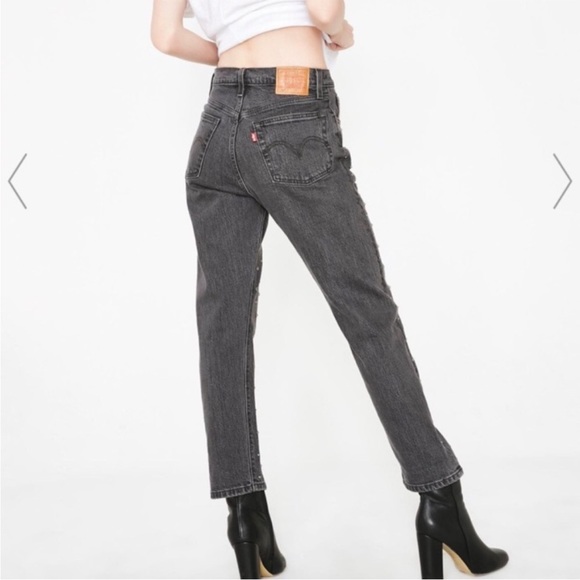 Levi's 501 Embellished Studded Charcoal Gray Black Jeans 29x26 - Picture 7 of 7